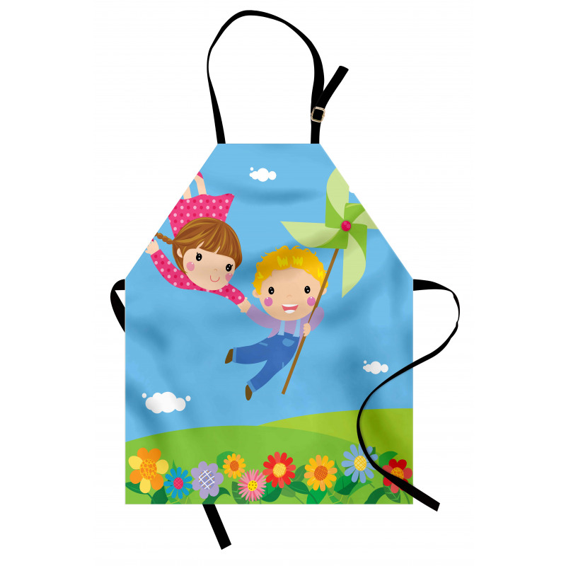 Cartoon Kids Friends Apron