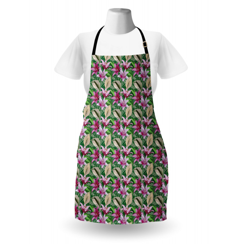 Aquarelle Lily Garden Apron