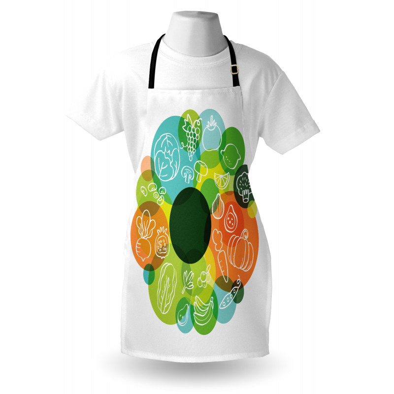 Doodle Vegan Pattern Apron