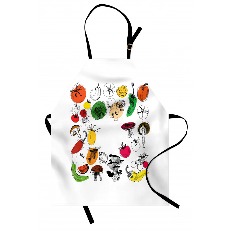 Doodle Food Artwork Apron