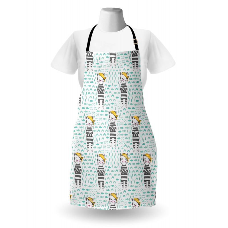 Cats with Bandana Apron