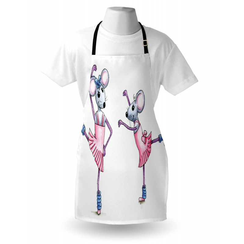 Funny Ballerina Mice Apron