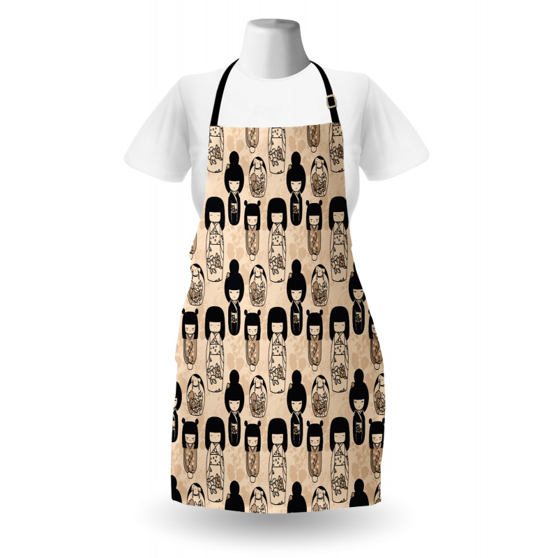 Little Kokeshi Dolls Apron