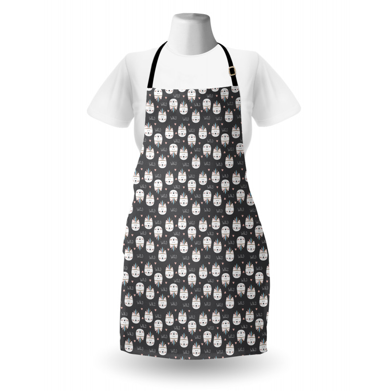 Native Tribal Cats Apron