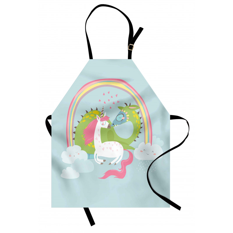 Dragon Unicorn Love Apron