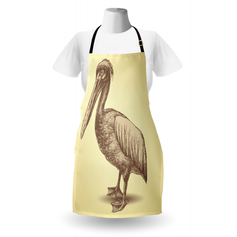 Sketchy Pelican Apron
