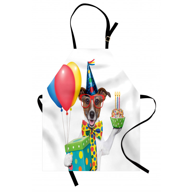 Party Dog and Balloons Apron