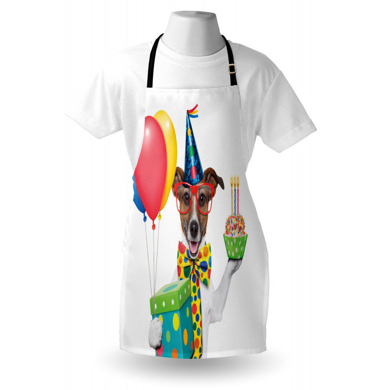 Party Dog and Balloons Apron