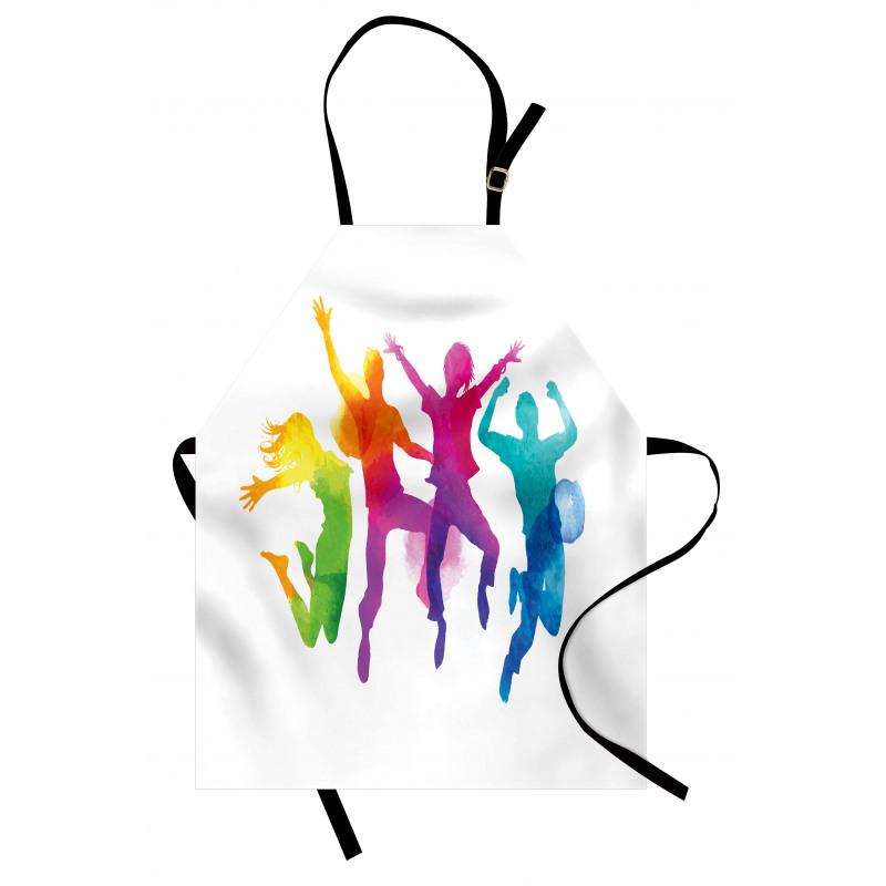 Rainbow Colored Teens Apron