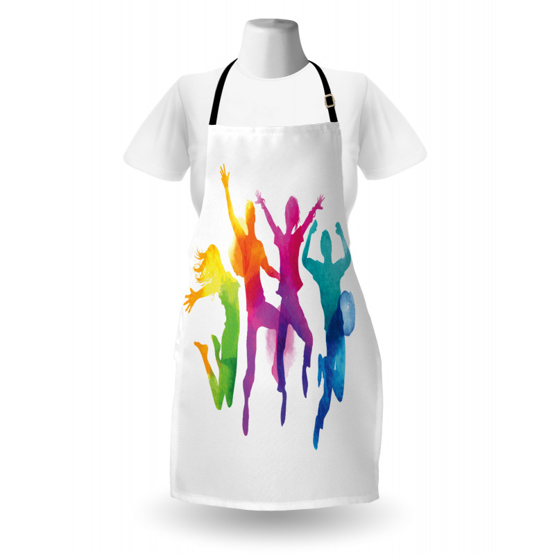 Rainbow Colored Teens Apron