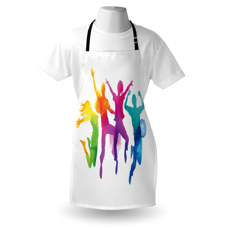 Rainbow Colored Teens Apron