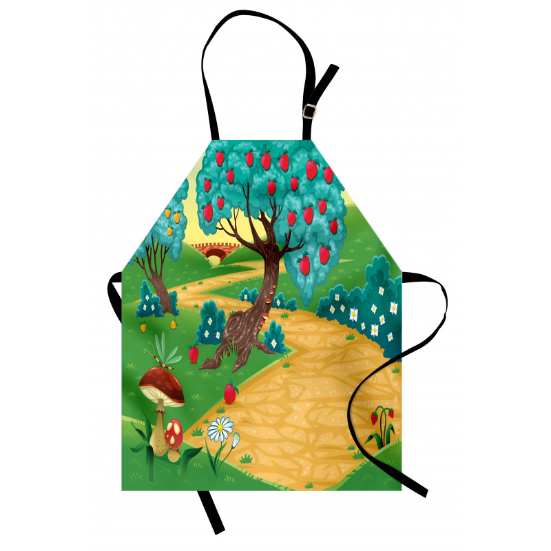 Apple Tree and Dragonfly Apron