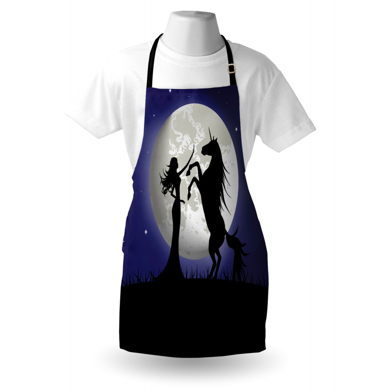 Rampant Horse and Girl Apron