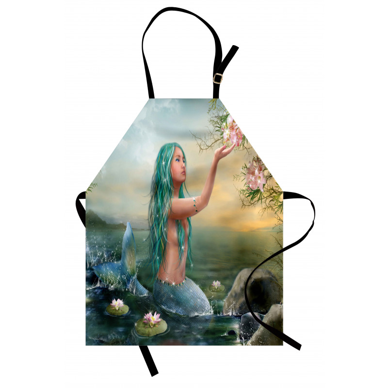 Mermaid and Magnolias Apron