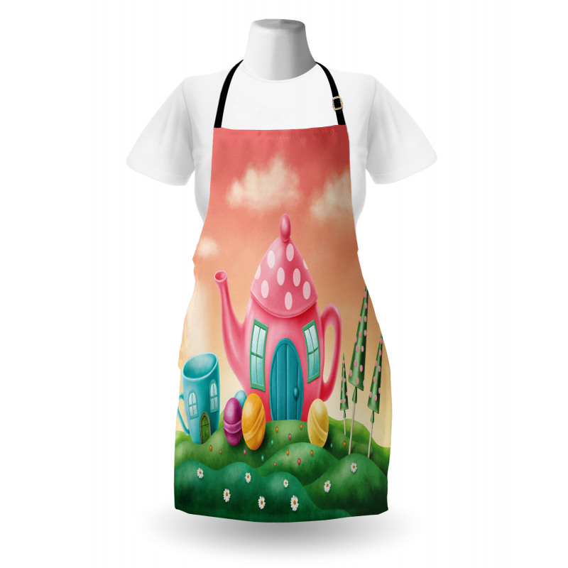 Polka Dotted Tea Pot Apron