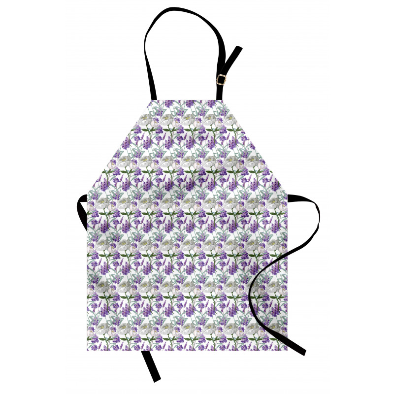 Lavender and Peony Apron