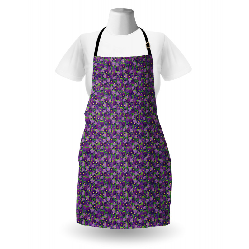 Green Field with Pansy Apron
