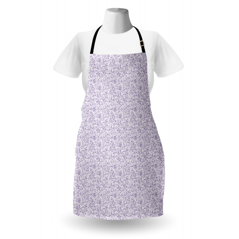 Abstract Curly Foliage Apron