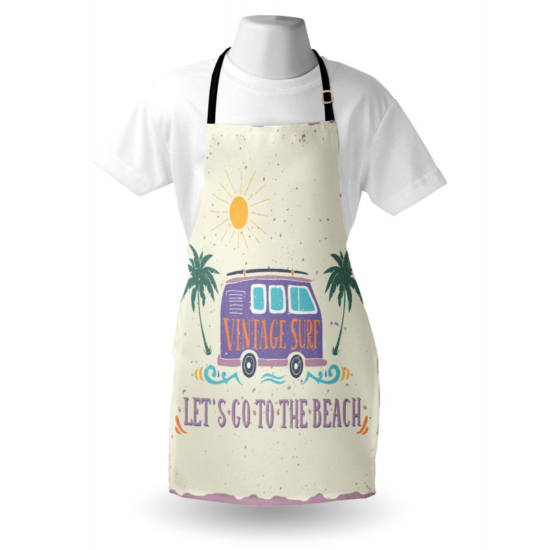 Grunge Beach Words Apron