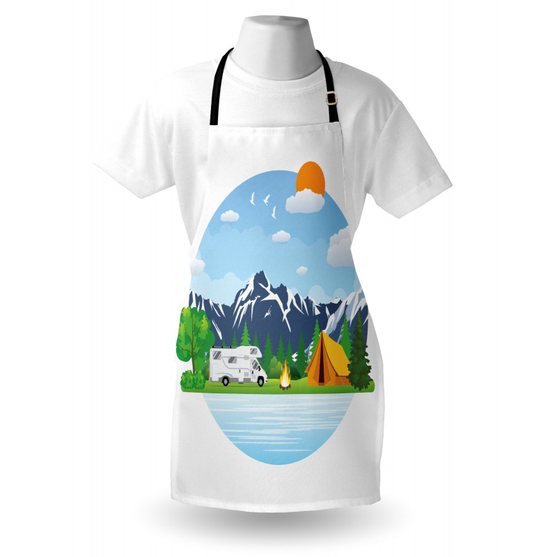 Forest Camping Summer Apron