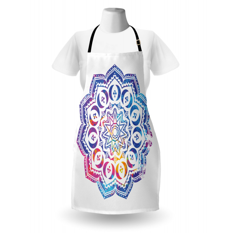 Mandala Effect Soft Colors Apron