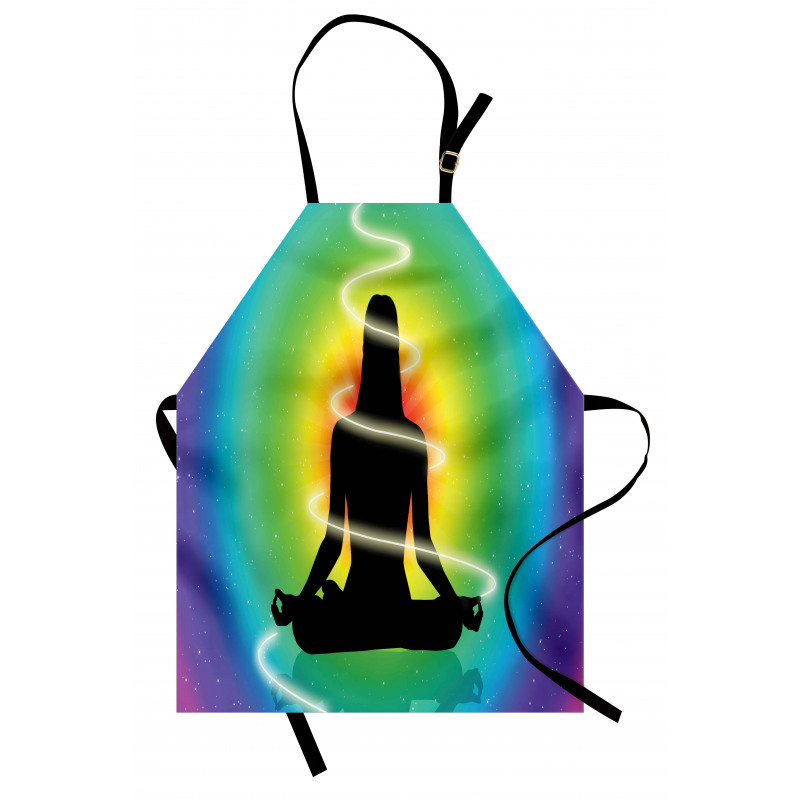 Concentric Rainbow Color Apron