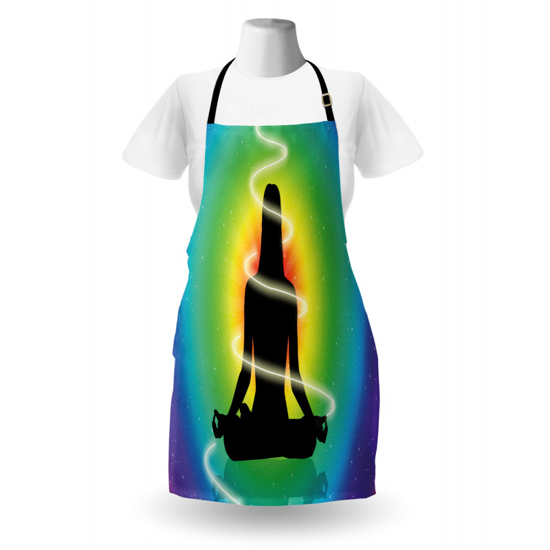 Concentric Rainbow Color Apron