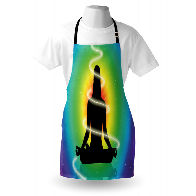 Concentric Rainbow Color Apron