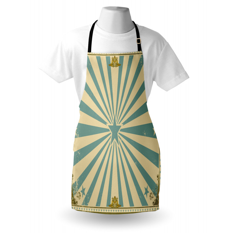 Stars Beams Rays Frame Apron