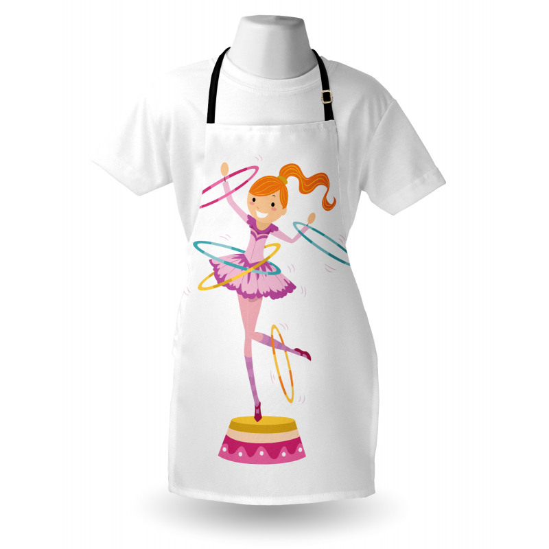 Girl Twirling Hoops Apron