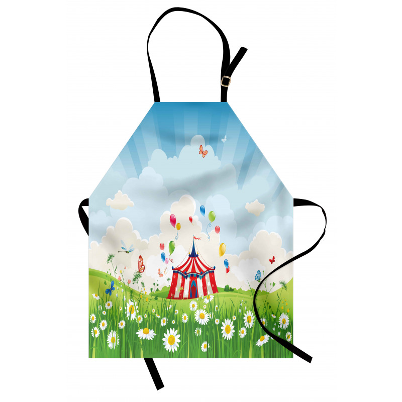 Sunny Sky Grass Tent Apron