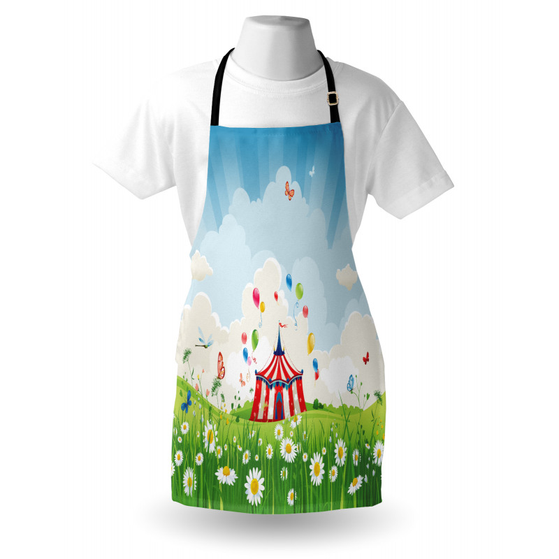 Sunny Sky Grass Tent Apron