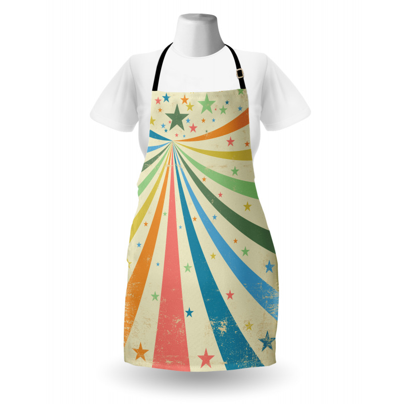 Rainbow Background Art Apron