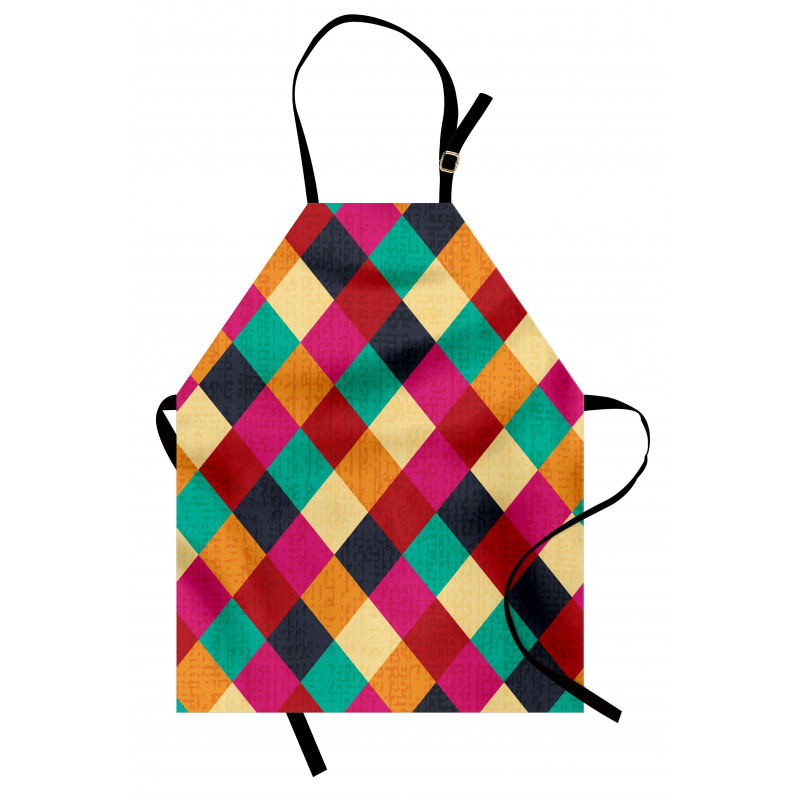 Distressed Checkered Apron