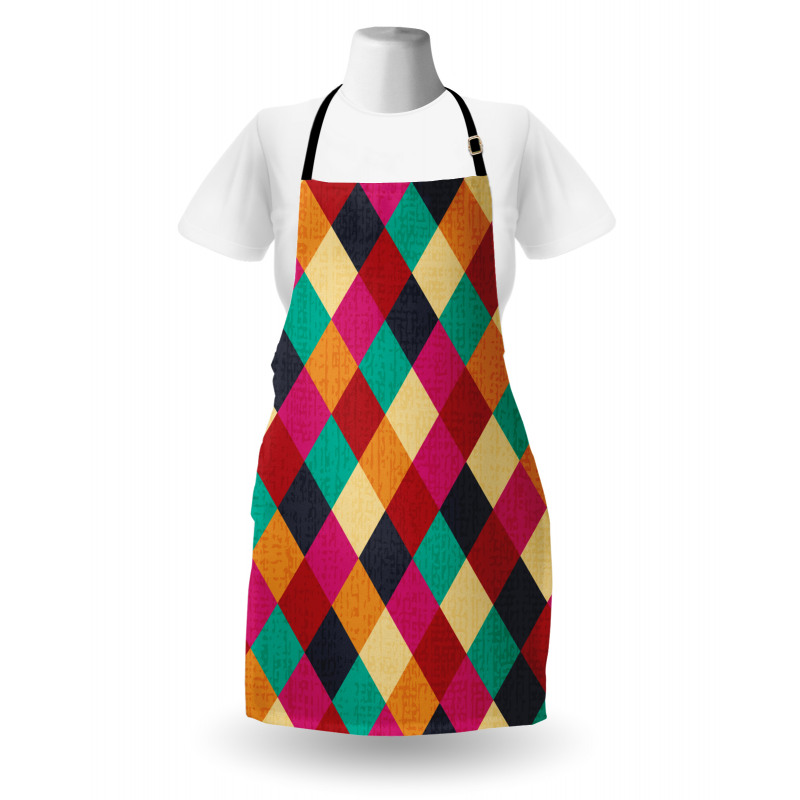 Distressed Checkered Apron