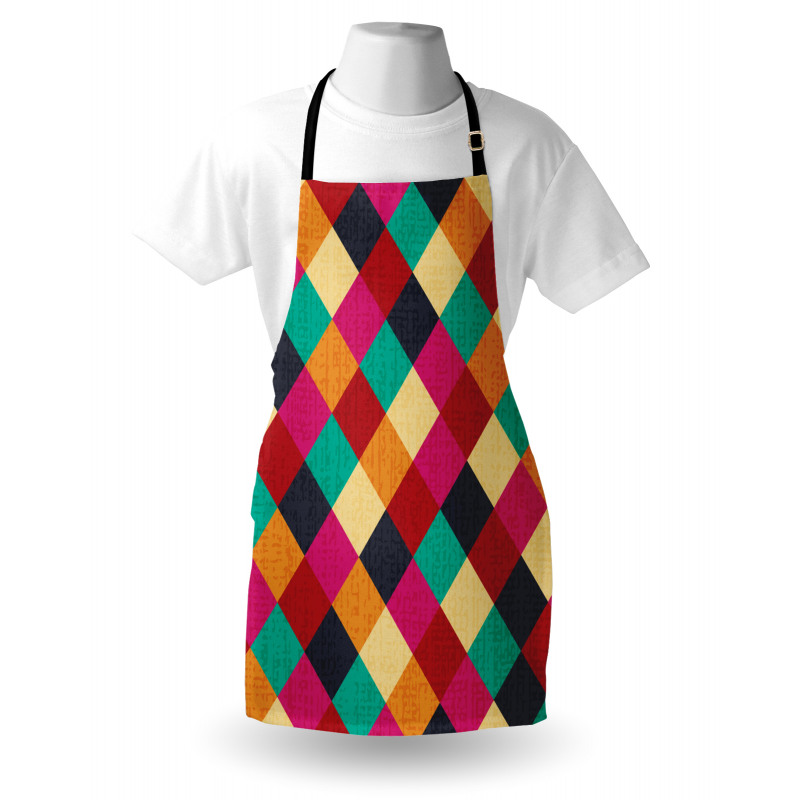 Distressed Checkered Apron