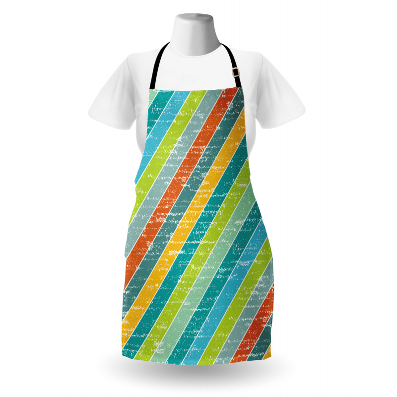 Diagonal Strips Apron