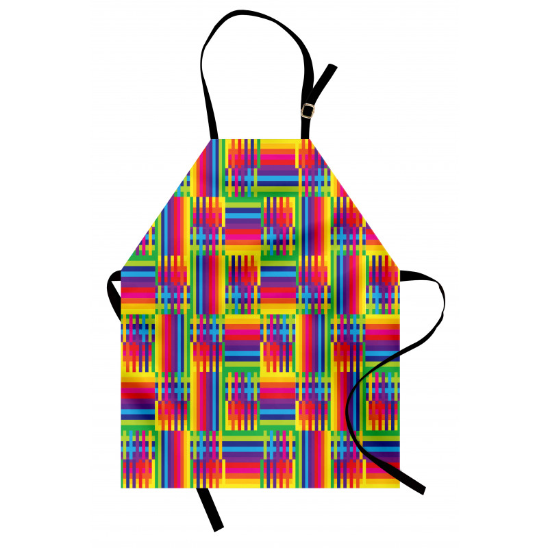 Striped Mosaic Apron