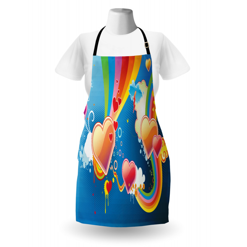 Funky Hearts Apron