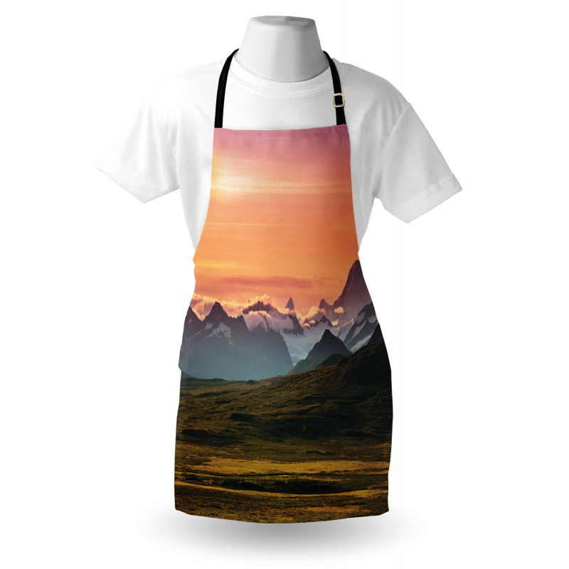 Mountains and Sunset Apron