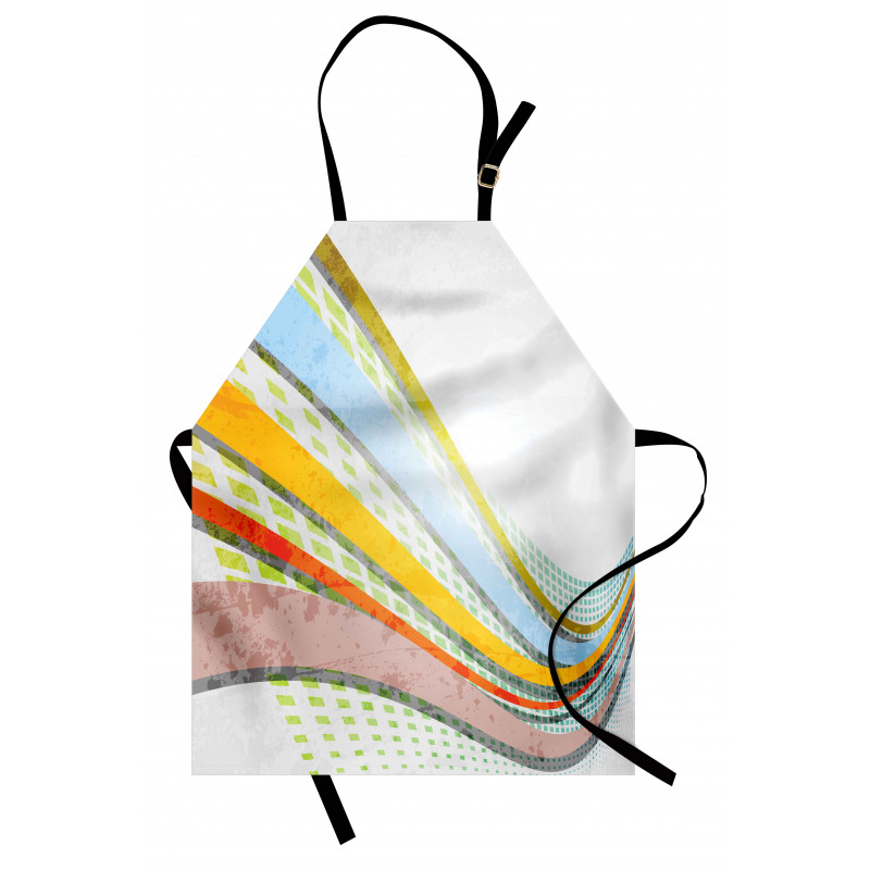 Curved Stripes Apron