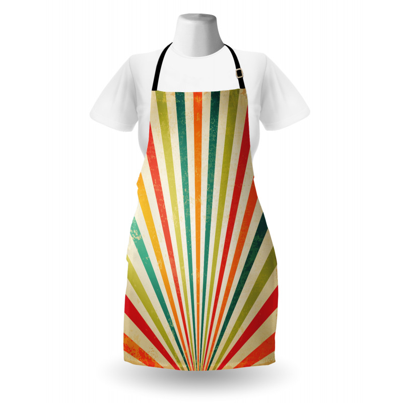 Retro Sun Rays Apron