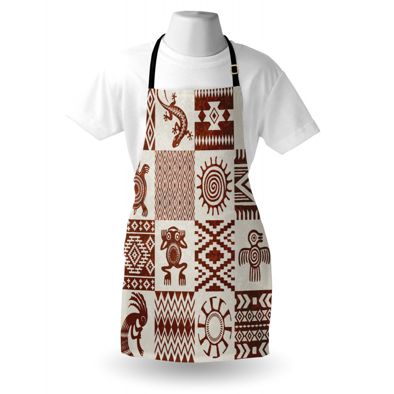 Grunge Native Tile Apron