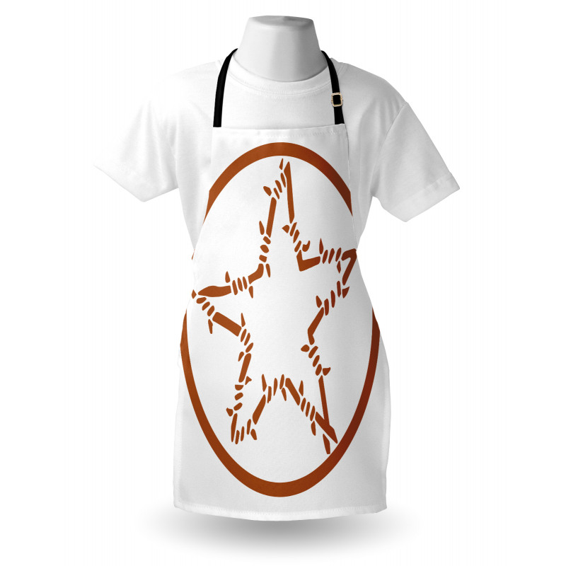 Barbed Wire Star Apron