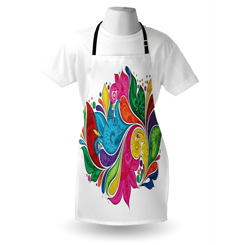 Vibrant Colorful Leaves Apron