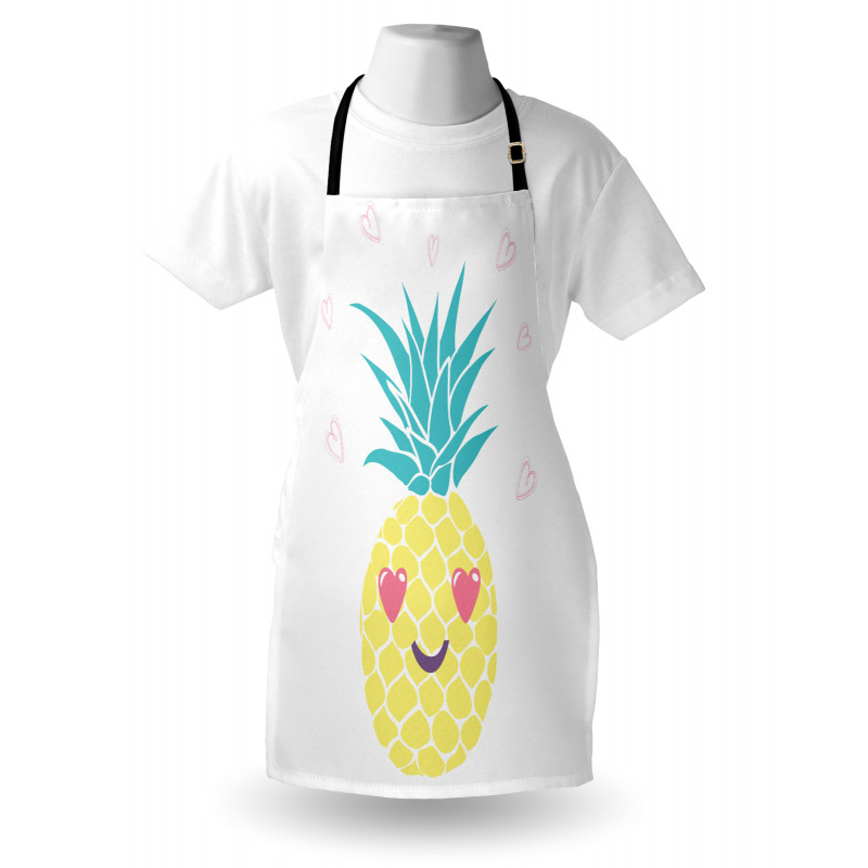 Heart Eyes Pineapple Apron