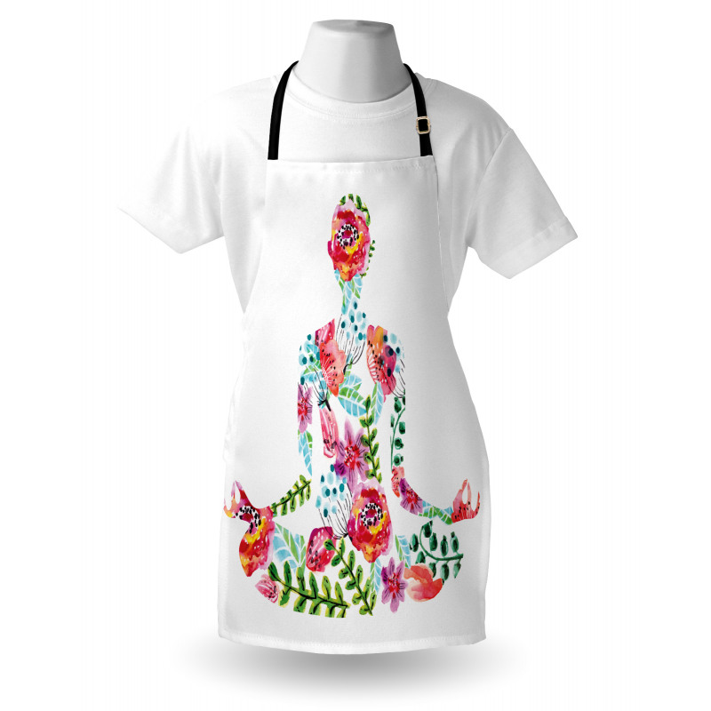 Silhouette with Flowers Apron