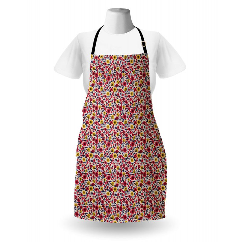 Blooming Botany Flowers Apron