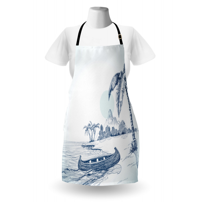 Island Beach Art Apron