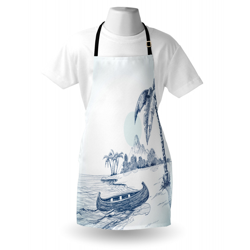 Island Beach Art Apron